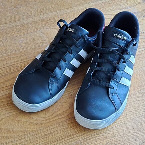 Adidas Neo Daily Men’s Sneakers – Black/White/Maroon - Picture 1 of 6